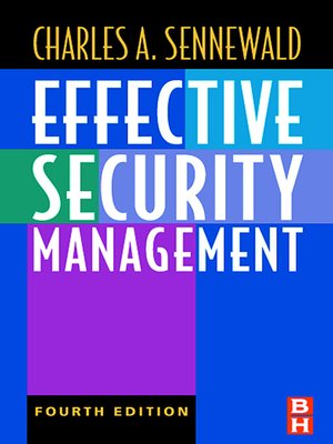 cover image of Effective Security Management